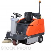 Powerboss Apex 47 Low-Dump Rider Sweeper